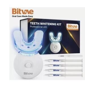 PRO LED Teeth Whitening Gel Kit Whitener LED Light Tray Dental Grade SEALED BOX